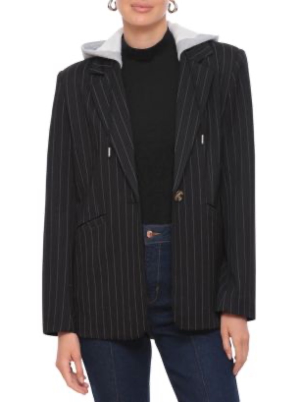 BAGATELLE FRENCH TERRY HOODED BLAZER